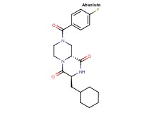 (3S,9aR)-3-(cyclohexylmethyl)-8-(4-fluorobenzoyl)tetrahydro-2H-pyrazino[1,2-a]pyrazine-1,4(3H,6H)-dione