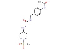 N-[4-(acetylamino)benzyl]-2-{[1-(methylsulfonyl)piperidin-4-yl]amino}acetamide
