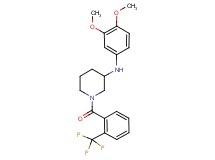 N-(3,4-dimethoxyphenyl)-1-[2-(trifluoromethyl)benzoyl]-3-piperidinamine
