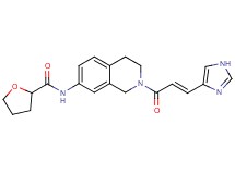 N-{2-[(2E)-3-(1H-imidazol-4-yl)-2-propenoyl]-1,2,3,4-tetrahydro-7-isoquinolinyl}tetrahydro-2-furancarboxamide