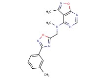N,3-dimethyl-N-{[3-(3-methylphenyl)-1,2,4-oxadiazol-5-yl]methyl}isoxazolo[5,4-d]pyrimidin-4-amine