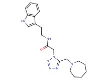 2-[5-(1-azepanylmethyl)-1H-tetrazol-1-yl]-N-[2-(1H-indol-3-yl)ethyl]acetamide