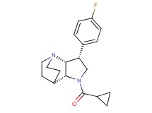 (3R*,3aR*,7aR*)-1-(cyclopropylcarbonyl)-3-(4-fluorophenyl)octahydro-4,7-ethanopyrrolo[3,2-b]pyridine