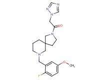 7-(2-fluoro-5-methoxybenzyl)-2-(1H-1,2,4-triazol-1-ylacetyl)-2,7-diazaspiro[4.5]decane