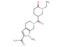 6-[(1-ethyl-6-oxo-3-piperidinyl)carbonyl]-1-methyl-4,5,6,7-tetrahydro-1H-pyrrolo[2,3-c]pyridine-2-carboxamide