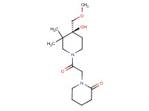 1-{2-[(4S)-4-hydroxy-4-(methoxymethyl)-3,3-dimethyl-1-piperidinyl]-2-oxoethyl}-2-piperidinone