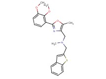 (1-benzothien-2-ylmethyl){[2-(2,3-dimethoxyphenyl)-5-methyl-1,3-oxazol-4-yl]methyl}methylamine