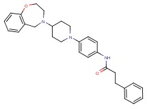 N-{4-[4-(2,3-dihydro-1,4-benzoxazepin-4(5H)-yl)-1-piperidinyl]phenyl}-3-phenylpropanamide