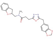 3-[5-(1,3-benzodioxol-5-ylmethyl)-1,3,4-oxadiazol-2-yl]-N-(2,3-dihydro-1-benzofuran-2-ylmethyl)-N-methylpropanamide