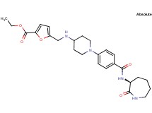 ethyl 5-[({1-[4-({[(3S)-2-oxo-3-azepanyl]amino}carbonyl)phenyl]-4-piperidinyl}amino)methyl]-2-furoate