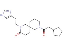 8-(cyclopentylacetyl)-2-[2-(1H-imidazol-4-yl)ethyl]-2,8-diazaspiro[5.5]undecan-3-one