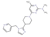 N,N,4-trimethyl-6-{4-[1-(pyridin-3-ylmethyl)-1H-imidazol-2-yl]piperidin-1-yl}pyrimidin-2-amine
