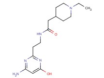 N-[2-(4-amino-6-hydroxy-2-pyrimidinyl)ethyl]-2-(1-ethyl-4-piperidinyl)acetamide