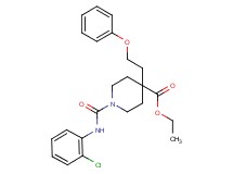 ethyl 1-{[(2-chlorophenyl)amino]carbonyl}-4-(2-phenoxyethyl)-4-piperidinecarboxylate