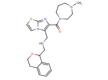 (3,4-dihydro-1H-isochromen-1-ylmethyl)({6-[(4-methyl-1,4-diazepan-1-yl)carbonyl]imidazo[2,1-b][1,3]thiazol-5-yl}methyl)amine