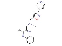 N-methyl-1-(3-methyl-2-quinoxalinyl)-N-{[3-(4-pyridinyl)-5-isoxazolyl]methyl}methanamine