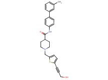 1-{[5-(3-hydroxy-1-propyn-1-yl)-2-thienyl]methyl}-N-(3'-methyl-4-biphenylyl)-4-piperidinecarboxamide