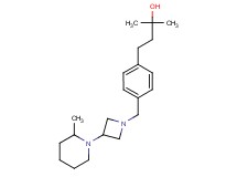 2-methyl-4-(4-{[3-(2-methyl-1-piperidinyl)-1-azetidinyl]methyl}phenyl)-2-butanol