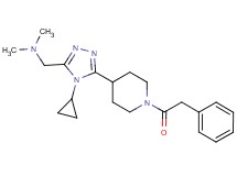 ({4-cyclopropyl-5-[1-(phenylacetyl)piperidin-4-yl]-4H-1,2,4-triazol-3-yl}methyl)dimethylamine
