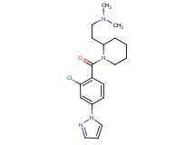 (2-{1-[2-chloro-4-(1H-pyrazol-1-yl)benzoyl]-2-piperidinyl}ethyl)dimethylamine