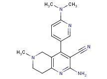 2-amino-4-[6-(dimethylamino)pyridin-3-yl]-6-methyl-5,6,7,8-tetrahydro-1,6-naphthyridine-3-carbonitrile