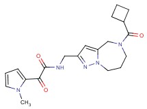 N-{[5-(cyclobutylcarbonyl)-5,6,7,8-tetrahydro-4H-pyrazolo[1,5-a][1,4]diazepin-2-yl]methyl}-2-(1-methyl-1H-pyrrol-2-yl)-2-oxoacetamide