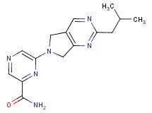 6-(2-isobutyl-5,7-dihydro-6H-pyrrolo[3,4-d]pyrimidin-6-yl)pyrazine-2-carboxamide