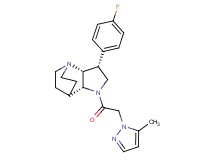 (3R*,3aR*,7aR*)-3-(4-fluorophenyl)-1-[(5-methyl-1H-pyrazol-1-yl)acetyl]octahydro-4,7-ethanopyrrolo[3,2-b]pyridine