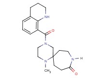 1-methyl-4-(1,2,3,4-tetrahydro-8-quinolinylcarbonyl)-1,4,9-triazaspiro[5.6]dodecan-10-one