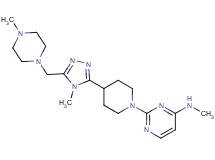 N-methyl-2-(4-{4-methyl-5-[(4-methylpiperazin-1-yl)methyl]-4H-1,2,4-triazol-3-yl}piperidin-1-yl)pyrimidin-4-amine
