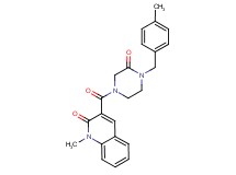 1-methyl-3-{[4-(4-methylbenzyl)-3-oxo-1-piperazinyl]carbonyl}-2(1H)-quinolinone