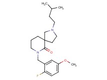 7-(2-fluoro-5-methoxybenzyl)-2-(3-methylbutyl)-2,7-diazaspiro[4.5]decan-6-one