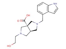 (3aS*,6aS*)-2-(2-hydroxyethyl)-5-(1H-indol-4-ylmethyl)hexahydropyrrolo[3,4-c]pyrrole-3a(1H)-carboxylic acid
