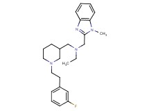 N-({1-[2-(3-fluorophenyl)ethyl]-3-piperidinyl}methyl)-N-[(1-methyl-1H-benzimidazol-2-yl)methyl]ethanamine