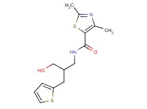N-[3-hydroxy-2-(2-thienylmethyl)propyl]-2,4-dimethyl-1,3-thiazole-5-carboxamide