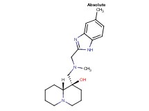 (1R,9aR)-1-({methyl[(5-methyl-1H-benzimidazol-2-yl)methyl]amino}methyl)octahydro-2H-quinolizin-1-ol