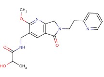 2-hydroxy-N-{[2-methoxy-5-oxo-6-(2-pyridin-2-ylethyl)-6,7-dihydro-5H-pyrrolo[3,4-b]pyridin-3-yl]methyl}propanamide