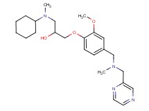 1-[cyclohexyl(methyl)amino]-3-(2-methoxy-4-{[methyl(2-pyrazinylmethyl)amino]methyl}phenoxy)-2-propanol