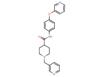 1-(3-pyridinylmethyl)-N-[4-(3-pyridinyloxy)phenyl]-4-piperidinecarboxamide