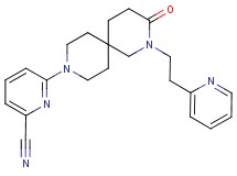 6-[3-oxo-2-(2-pyridin-2-ylethyl)-2,9-diazaspiro[5.5]undec-9-yl]pyridine-2-carbonitrile