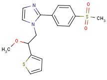 1-[2-methoxy-2-(2-thienyl)ethyl]-2-[4-(methylsulfonyl)phenyl]-1H-imidazole