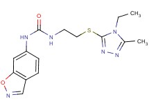 N-1,2-benzisoxazol-6-yl-N'-{2-[(4-ethyl-5-methyl-4H-1,2,4-triazol-3-yl)thio]ethyl}urea