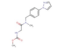methyl (2-{methyl[4-(1H-pyrazol-1-yl)benzyl]amino}-2-oxoethyl)carbamate