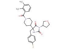 5-[1-(2,3-dimethylbenzoyl)-4-piperidinyl]-5-(4-fluorobenzyl)-3-(tetrahydro-3-furanyl)-2,4-imidazolidinedione