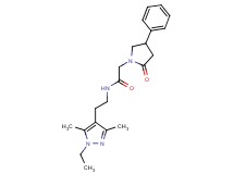 N-[2-(1-ethyl-3,5-dimethyl-1H-pyrazol-4-yl)ethyl]-2-(2-oxo-4-phenylpyrrolidin-1-yl)acetamide
