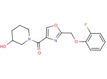 1-({2-[(2-fluorophenoxy)methyl]-1,3-oxazol-4-yl}carbonyl)-3-piperidinol