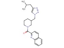 2-({3-[(4-isobutyl-1H-1,2,3-triazol-1-yl)methyl]piperidin-1-yl}carbonyl)quinoline