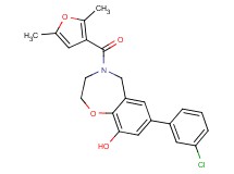 7-(3-chlorophenyl)-4-(2,5-dimethyl-3-furoyl)-2,3,4,5-tetrahydro-1,4-benzoxazepin-9-ol