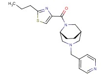 (1S*,5R*)-6-[(2-propyl-1,3-thiazol-4-yl)carbonyl]-3-(4-pyridinylmethyl)-3,6-diazabicyclo[3.2.2]nonane