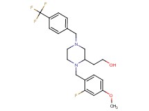 2-{1-(2-fluoro-4-methoxybenzyl)-4-[4-(trifluoromethyl)benzyl]-2-piperazinyl}ethanol